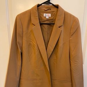 Denim & Co Khaki Blazer Sz Large